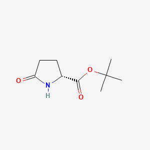 (R)-tert-Butyl 5-oxopyrrolidine-2-carboxylate chemical structure (CAS 205524-46-5)