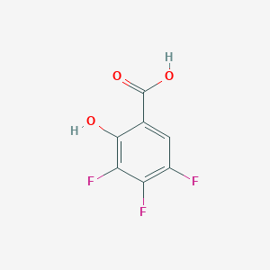 3,4,5-Trifluoro-2-hydroxybenzoic acid chemical structure (CAS 205533-30-8)