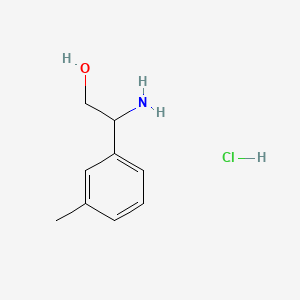 2-Amino-2-(m-tolyl)ethanol hydrochloride chemical structure (CAS 2055841-56-8)