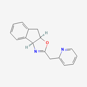 (3aS,8aR)-2-(Pyridin-2-ylmethyl)-8,8a-dihydro-3aH-indeno[1,2-d]oxazole chemical structure (CAS 205647-97-8)