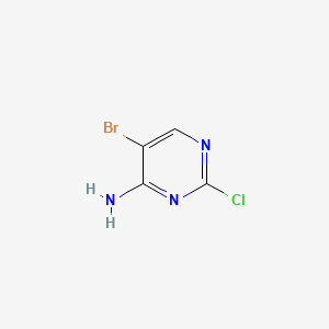 4-Amino-5-bromo-2-chloropyrimidine chemical structure (CAS 205672-25-9)