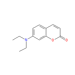 7-(Diethylamino)-2H-chromen-2-one chemical structure (CAS 20571-42-0)