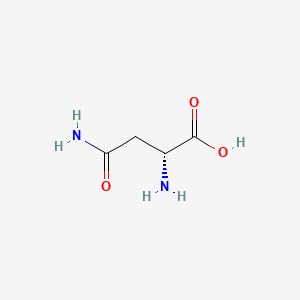 (R)-2,4-Diamino-4-oxobutanoic acid chemical structure (CAS 2058-58-4)