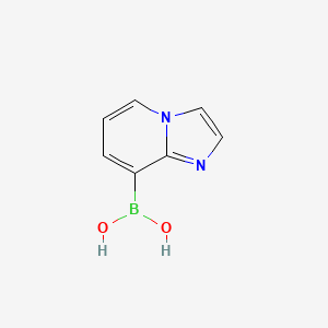 Imidazo[1,2-a]pyridin-8-ylboronic acid chemical structure (CAS 2058154-31-5)