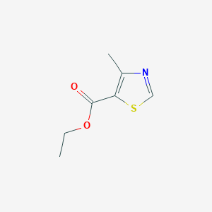 Ethyl 4-methylthiazole-5-carboxylate chemical structure (CAS 20582-55-2)