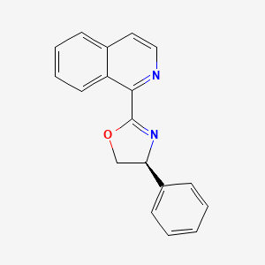 (S)-2-(Isoquinolin-1-yl)-4-phenyl-4,5-dihydrooxazole chemical structure (CAS 2058236-53-4)