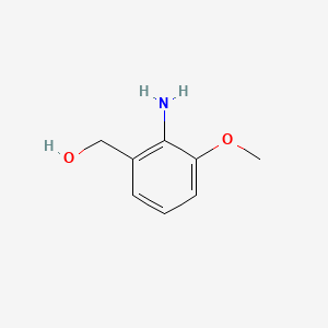 (2-Amino-3-methoxyphenyl)methanol chemical structure (CAS 205877-13-0)