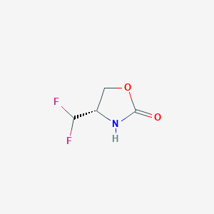 (S)-4-(Difluoromethyl)oxazolidin-2-one chemical structure (CAS 2059155-02-9)