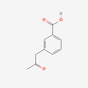 3-(2-Oxopropyl)benzoic acid chemical structure (CAS 205927-63-5)