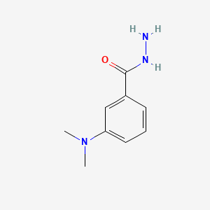 3-(Dimethylamino)benzohydrazide chemical structure (CAS 205927-64-6)