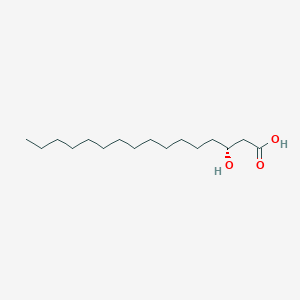 (R)-3-Hydroxyhexadecanoic acid chemical structure (CAS 20595-04-4)