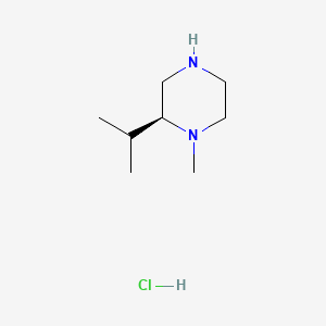 (S)-2-Isopropyl-1-methylpiperazine hydrochloride chemical structure (CAS 2059912-12-6)
