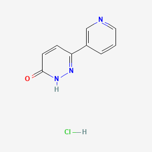 6-(Pyridin-3-yl)pyridazin-3(2H)-one hydrochloride chemical structure (CAS 2059941-42-1)
