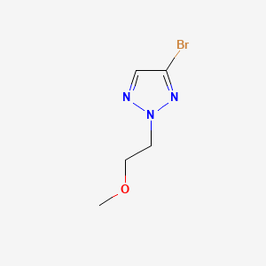 4-Bromo-2-(2-methoxyethyl)-2H-1,2,3-triazole chemical structure (CAS 2059941-96-5)