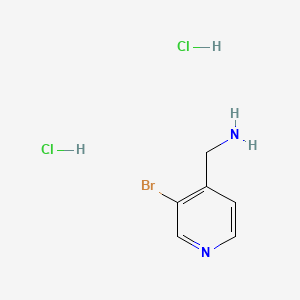 (3-Bromopyridin-4-yl)methanamine dihydrochloride chemical structure (CAS 2059942-27-5)