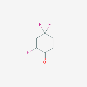 2,4,4-Trifluorocyclohexan-1-one chemical structure (CAS 2059955-76-7)