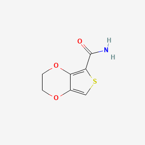 2H,3H-Thieno[3,4-b][1,4]dioxine-5-carboxamide chemical structure (CAS 2059989-04-5)
