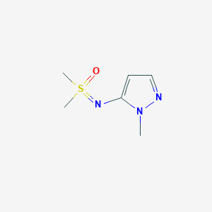 Dimethyl((1-methyl-1H-pyrazol-5-yl)imino)-l6-sulfanone chemical structure (CAS 2060033-93-2)