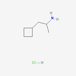 1-Cyclobutylpropan-2-amine hydrochloride chemical structure (CAS 2060063-09-2)