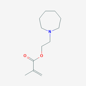 2-(Azepan-1-yl)ethyl methacrylate chemical structure (CAS 20602-94-2)