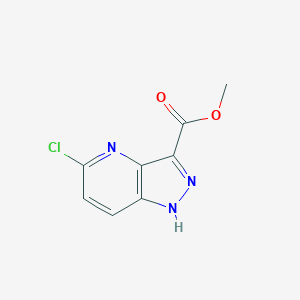 Methyl 5-chloro-1H-pyrazolo[4,3-b]pyridine-3-carboxylate chemical structure (CAS 2060591-06-0)
