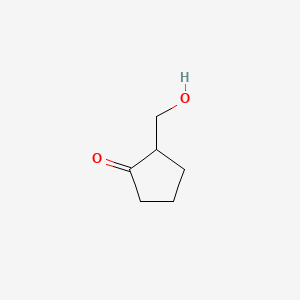 2-(Hydroxymethyl)cyclopentanone chemical structure (CAS 20618-42-2)