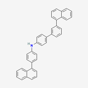 3'-(Naphthalen-1-yl)-N-(4-(naphthalen-1-yl)phenyl)-[1,1'-biphenyl]-4-amine chemical structure (CAS 2061993-65-3)
