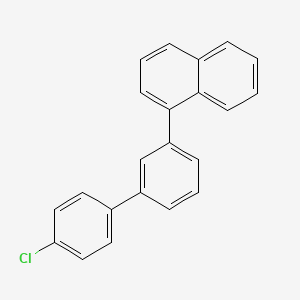 1-(4'-Chloro-[1,1'-biphenyl]-3-yl)naphthalene chemical structure (CAS 2061993-66-4)
