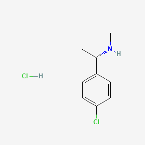 (S)-1-(4-Chlorophenyl)-N-methylethanamine hydrochloride chemical structure (CAS 2061996-49-2)