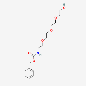 Benzyl (2-(2-(2-(2-hydroxyethoxy)ethoxy)ethoxy)ethyl)carbamate chemical structure (CAS 206265-31-8)