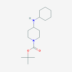 tert-Butyl 4-(cyclohexylamino)piperidine-1-carboxylate chemical structure (CAS 206274-13-7)