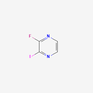 2-Fluoro-3-iodopyrazine chemical structure (CAS 206278-26-4)