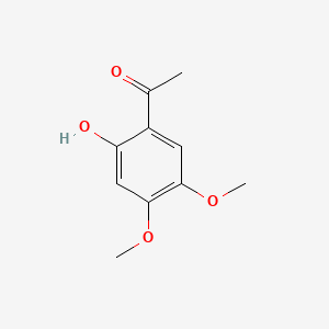 2-Hydroxy-4,5-dimethoxyacetophenone chemical structure (CAS 20628-06-2)