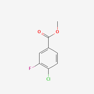 Methyl 4-chloro-3-fluorobenzoate chemical structure (CAS 206362-87-0)