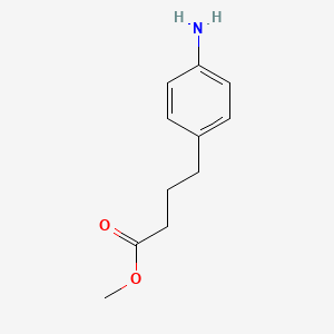 Methyl 4-(4-aminophenyl)butanoate chemical structure (CAS 20637-09-6)