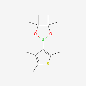 4,4,5,5-Tetramethyl-2-(2,4,5-trimethylthiophen-3-yl)-1,3,2-dioxaborolane chemical structure (CAS 2064117-97-9)