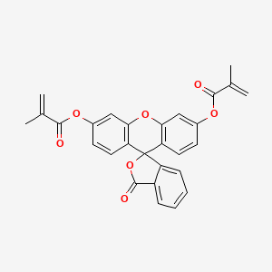 3-Oxo-3H-spiro[isobenzofuran-1,9'-xanthene]-3',6'-diyl bis(2-methylacrylate) chemical structure (CAS 206444-58-8)
