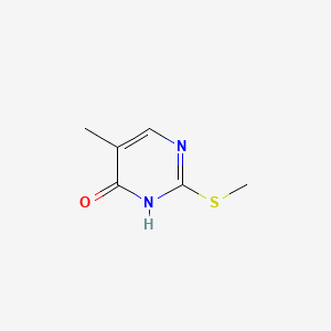 5-Methyl-2-(methylthio)pyrimidin-4(3H)-one chemical structure (CAS 20651-30-3)