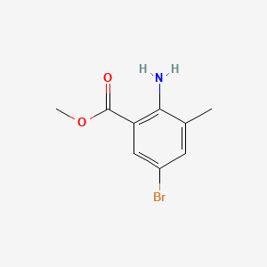 Methyl 2-amino-5-bromo-3-methylbenzoate chemical structure (CAS 206548-14-3)