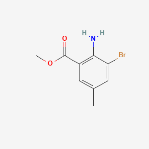 Methyl 2-amino-3-bromo-5-methylbenzoate chemical structure (CAS 206551-32-8)