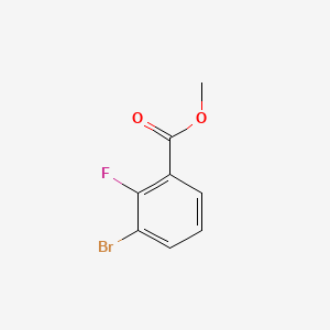Methyl 3-bromo-2-fluorobenzoate chemical structure (CAS 206551-41-9)