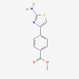 Methyl 4-(2-Amino-4-thiazolyl)benzoate chemical structure (CAS 206555-77-3)