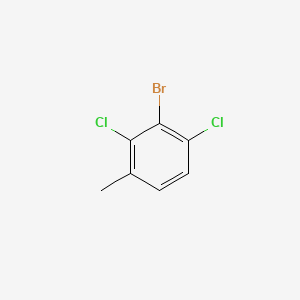 2-Bromo-1,3-dichloro-4-methylbenzene chemical structure (CAS 206559-41-3)