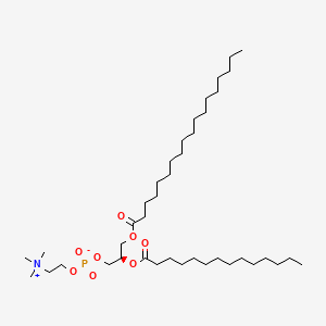 (R)-3-(Stearoyloxy)-2-(tetradecanoyloxy)propyl (2-(trimethylammonio)ethyl) phosphate chemical structure (CAS 20664-02-2)
