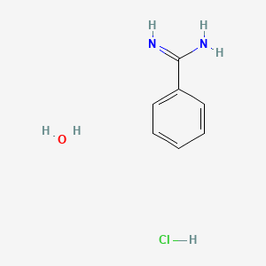 Benzenecarboximidamide hydrochloride hydrate chemical structure (CAS 206752-36-5)
