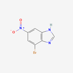 7-Bromo-5-nitro-1H-benzo[d]imidazole chemical structure (CAS 206759-50-4)