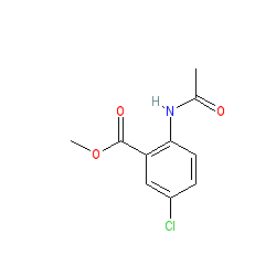 Methyl 2-acetamido-5-chlorobenzoate chemical structure (CAS 20676-54-4)