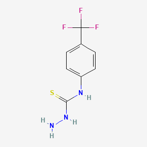 N-(4-(Trifluoromethyl)phenyl)hydrazinecarbothioamide chemical structure (CAS 206761-90-2)
