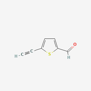 5-Ethynylthiophene-2-carbaldehyde chemical structure (CAS 206768-21-0)