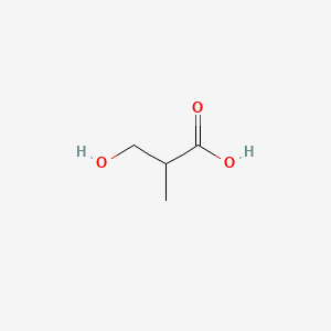 3-Hydroxy-2-methylpropanoic acid chemical structure (CAS 2068-83-9)